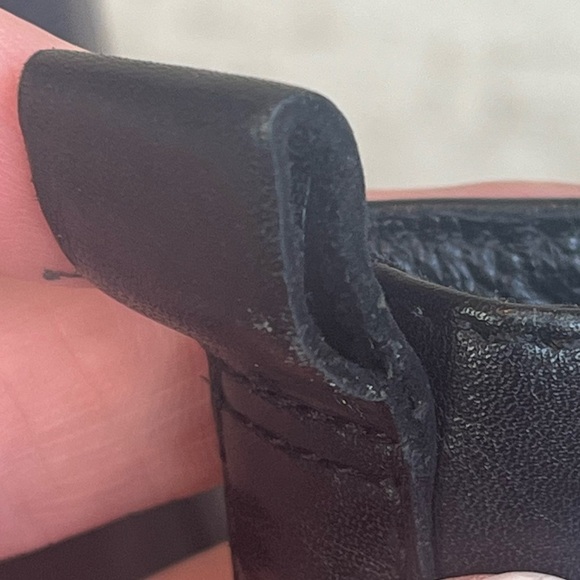 Clarks Women's Black Leather Chelsea Boots Sz 10 Block Heel 2.5" Square Toe - Picture 13 of 15